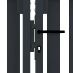 Tuplaovi pihaportti teräs 306x200 cm antrasiitti