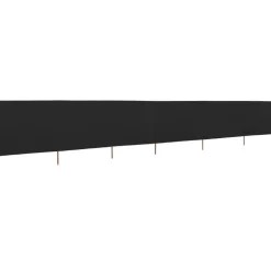 Tuulensuojakangas 6 paneelilla 800x80 cm musta