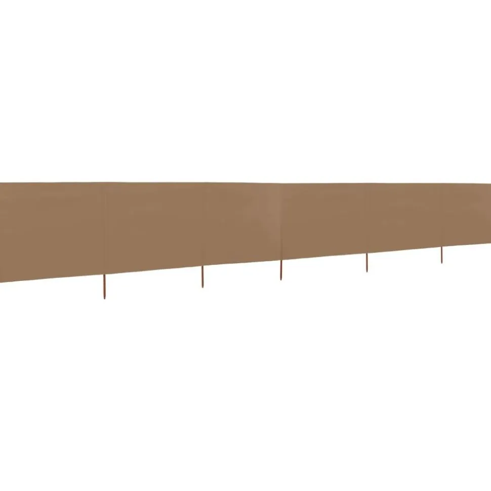 Tuulensuojakangas 6 paneelilla 800x80 cm musta