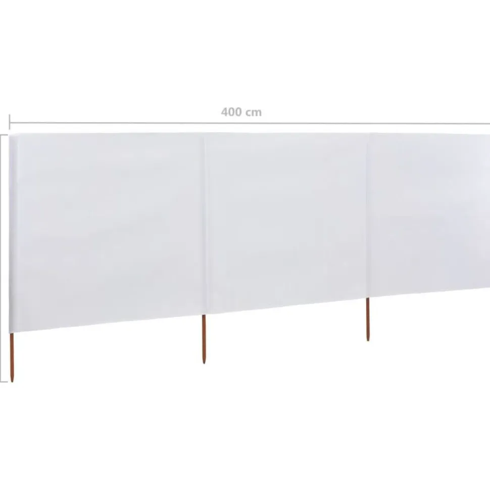 Tuulensuojakangas 3 paneelilla 400x80 cm taivaansininen