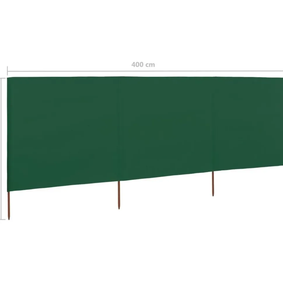 Tuulensuojakangas 3 paneelilla 400x80 cm taivaansininen