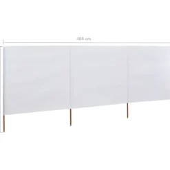 Tuulensuojakangas 3 paneelilla 400x80 cm taivaansininen