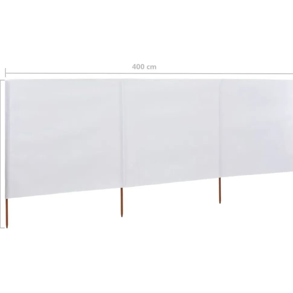 Tuulensuojakangas 3 paneelilla 400x80 cm taivaansininen