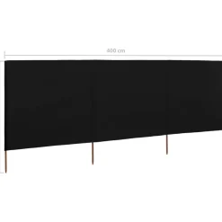 Tuulensuojakangas 3 paneelilla 400x80 cm taivaansininen