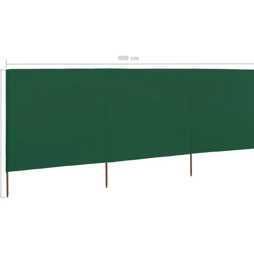 Tuulensuojakangas 3 paneelilla 400x80 cm taivaansininen