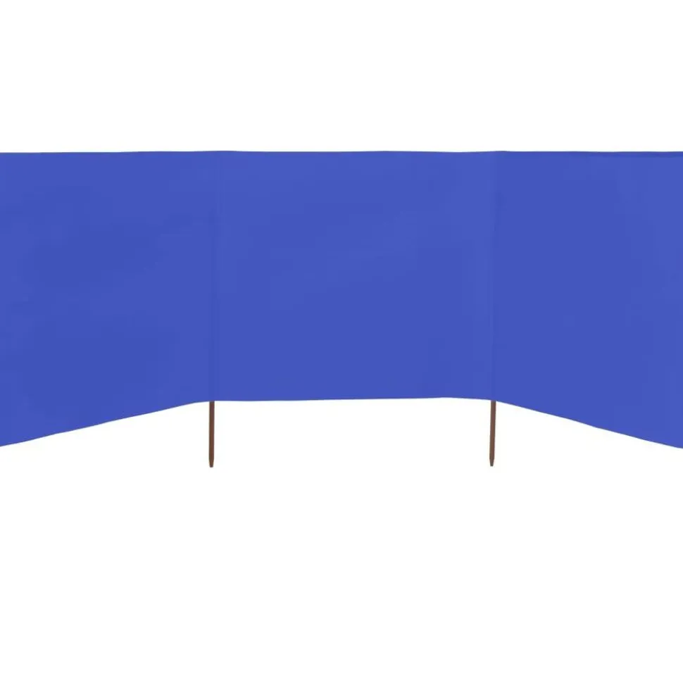Tuulensuojakangas 3 paneelilla 400x80 cm taivaansininen
