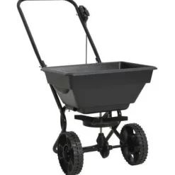 Työnnettävä suolan levitin pvc ja teräs 92x46x70 cm 15 l