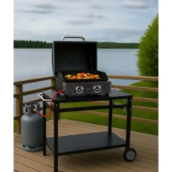 Työskentelytaso grillille Easy Cooking, musta