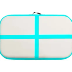 Täytettävä voimistelumatto pumpulla 60x100x20 cm PVC vihreä