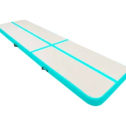 Täytettävä voimistelumatto pumpulla 700x100x15 cm PVC vihreä