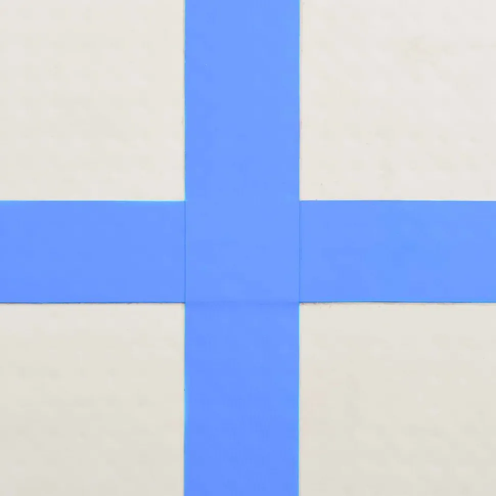 Täytettävä voimistelumatto pumpulla 200x200x10cm PVC sininen