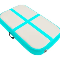 Täytettävä voimistelumatto pumpulla 60x100x10 cm PVC vihreä