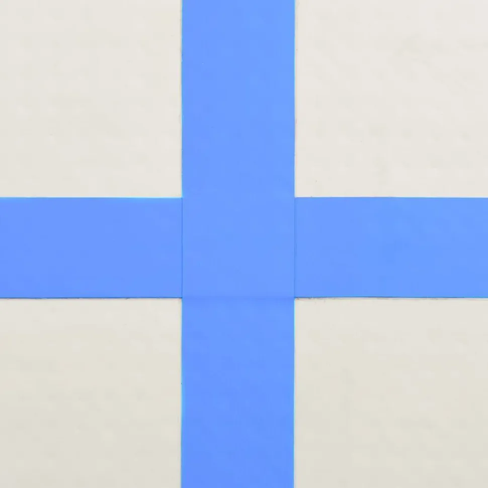 Täytettävä voimistelumatto pumpulla 800x100x20cm PVC sininen