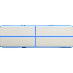 Täytettävä voimistelumatto pumpulla 800x100x20cm PVC sininen
