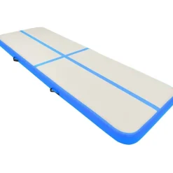 Täytettävä voimistelumatto pumpulla 400x100x15cm PVC sininen
