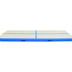 Täytettävä voimistelumatto pumpulla 400x100x15cm PVC sininen