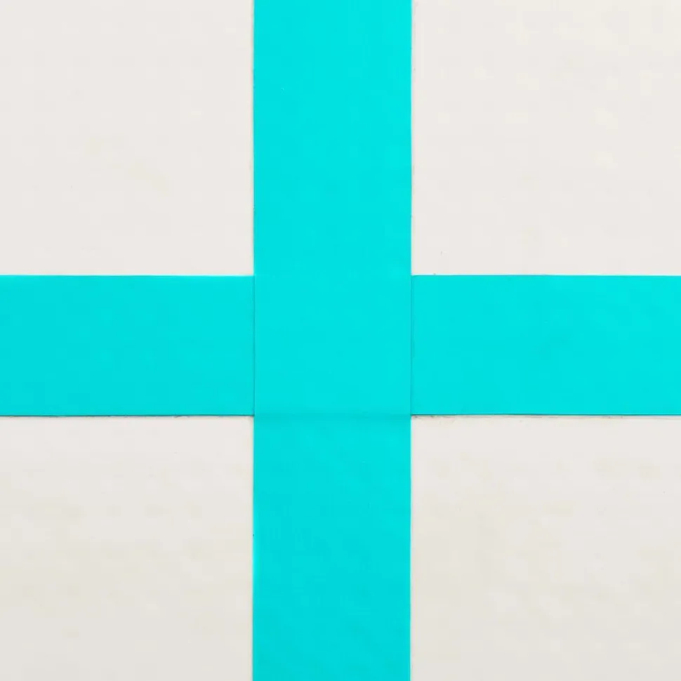 Täytettävä voimistelumatto pumpulla 300x100x15 cm PVC vihreä