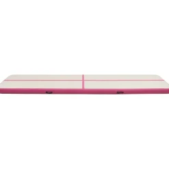 Täytettävä voimistelumatto pumpulla 600x100x20 cm PVC pinkki