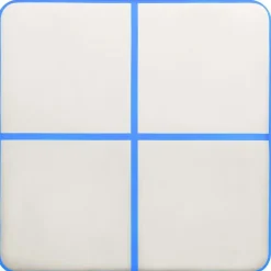 Täytettävä voimistelumatto pumpulla 200x200x15cm PVC sininen