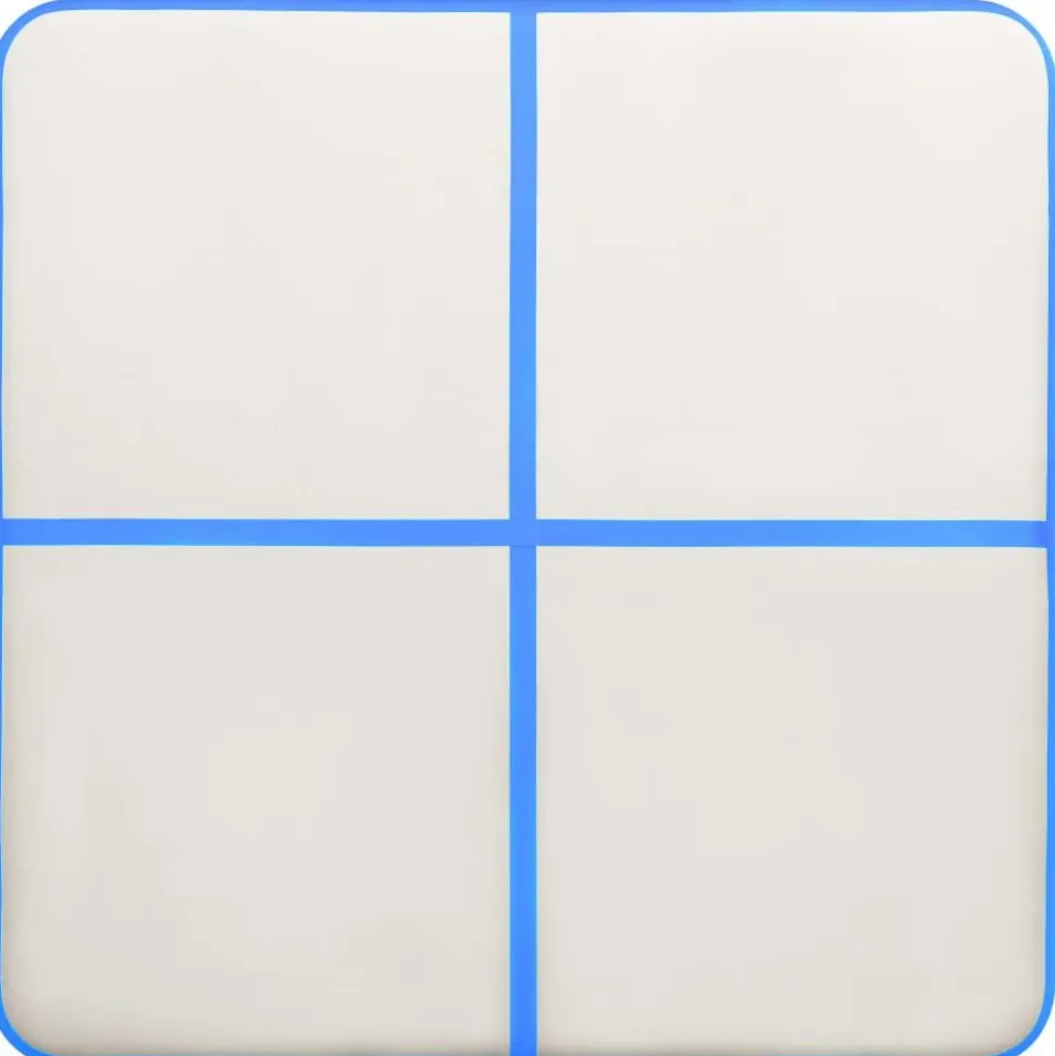 Täytettävä voimistelumatto pumpulla 200x200x15cm PVC sininen
