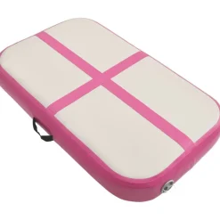 Täytettävä voimistelumatto pumpulla 60x100x10 cm PVC pinkki