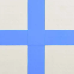 Täytettävä voimistelumatto pumpulla 600x100x20cm PVC sininen