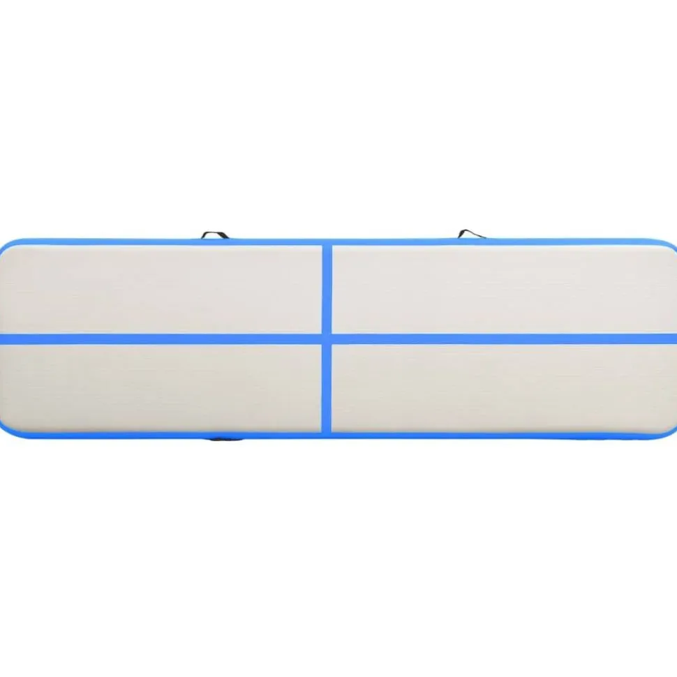 Täytettävä voimistelumatto pumpulla 600x100x20cm PVC sininen