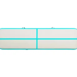 Täytettävä voimistelumatto pumpulla 600x100x15 cm PVC vihreä