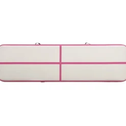 Täytettävä voimistelumatto pumpulla 700x100x15 cm PVC pinkki