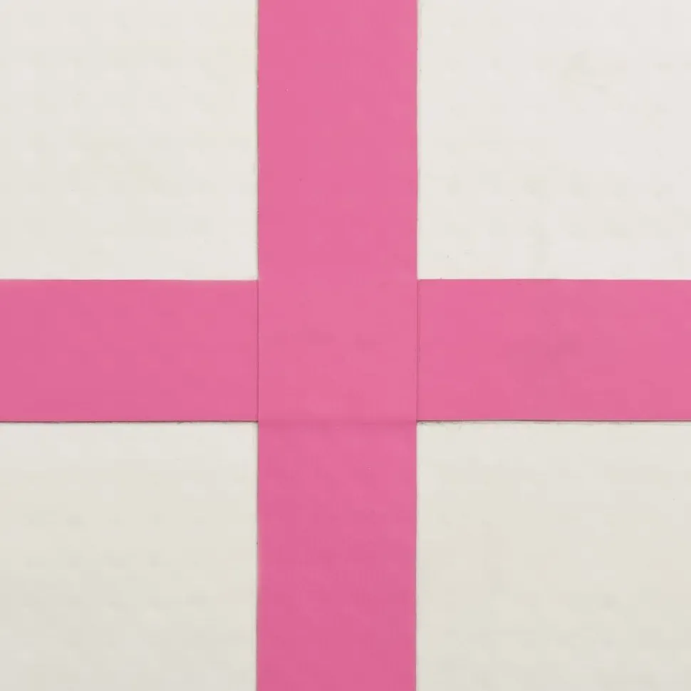 Täytettävä voimistelumatto pumpulla 600x100x15 cm PVC pinkki