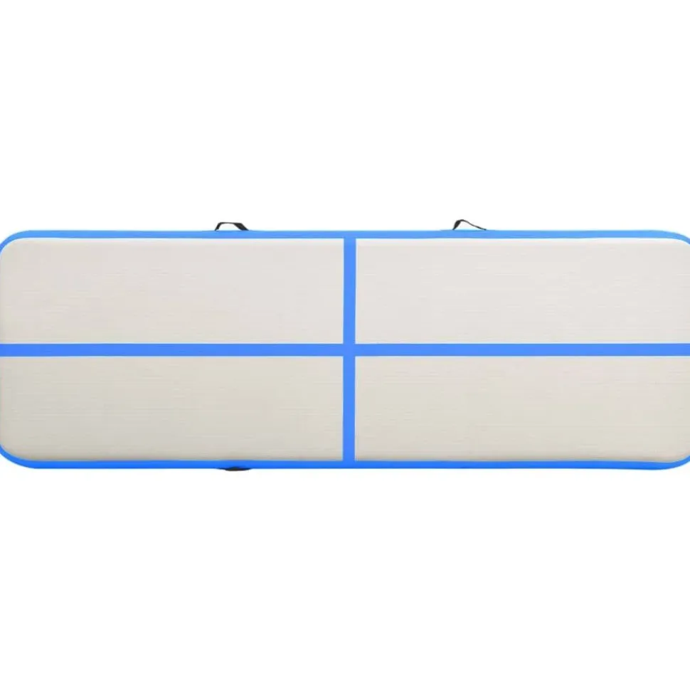 Täytettävä voimistelumatto pumpulla 300x100x20cm PVC sininen