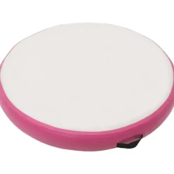 Täytettävä voimistelumatto pumpulla 100x100x10 cm PVC pinkki