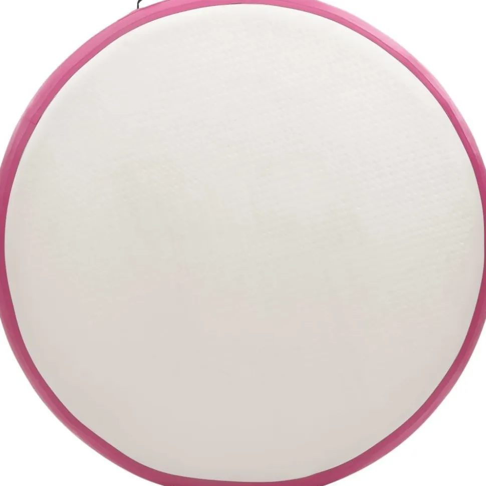 Täytettävä voimistelumatto pumpulla 100x100x10 cm PVC pinkki