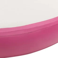 Täytettävä voimistelumatto pumpulla 100x100x10 cm PVC pinkki