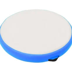 Täytettävä voimistelumatto pumpulla 100x100x10cm PVC sininen