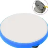Täytettävä voimistelumatto pumpulla 100x100x15cm PVC sininen