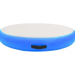 Täytettävä voimistelumatto pumpulla 100x100x15cm PVC sininen