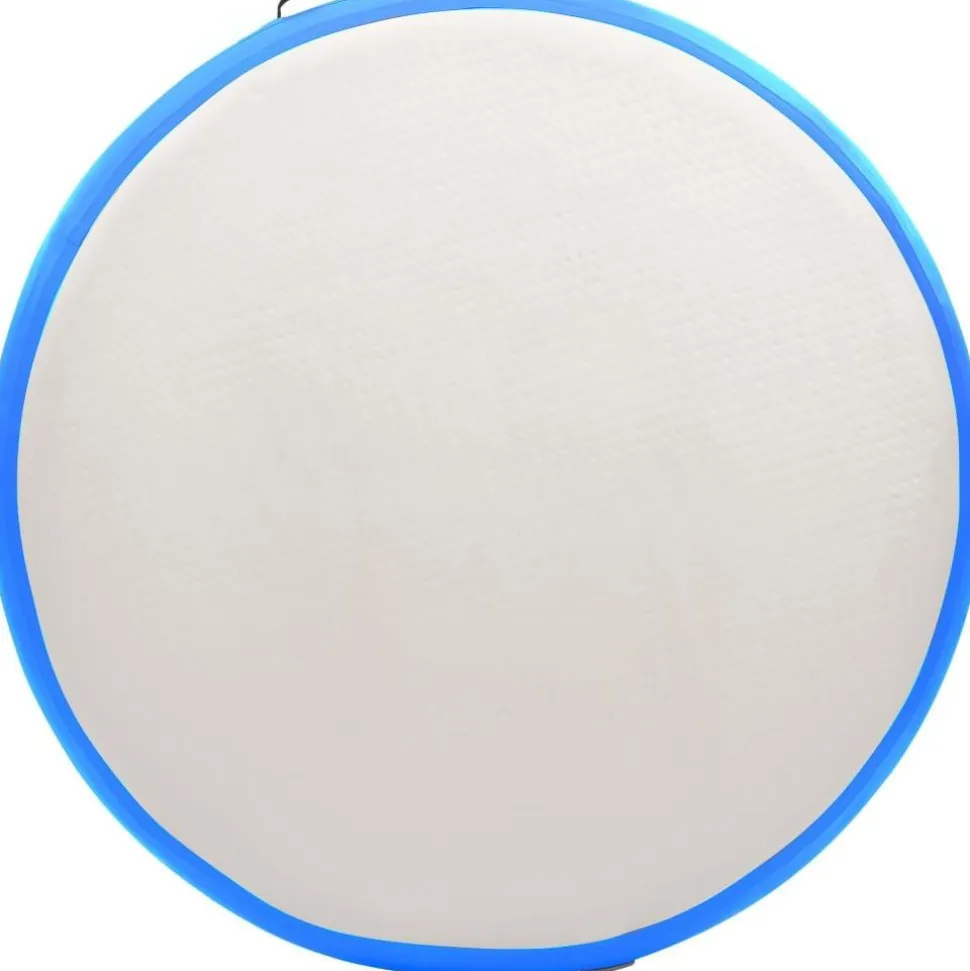 Täytettävä voimistelumatto pumpulla 100x100x15cm PVC sininen