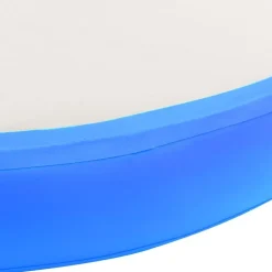 Täytettävä voimistelumatto pumpulla 100x100x15cm PVC sininen