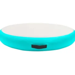 Täytettävä voimistelumatto pumpulla 100x100x15 cm PVC vihreä