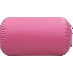 Täytettävä voimistelurulla pumpulla 100x60 cm PVC pinkki