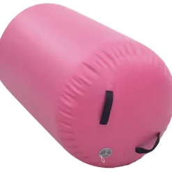 Täytettävä voimistelurulla pumpulla 100x60 cm PVC pinkki
