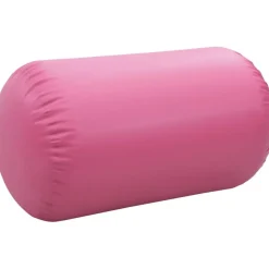 Täytettävä voimistelurulla pumpulla 100x60 cm PVC pinkki