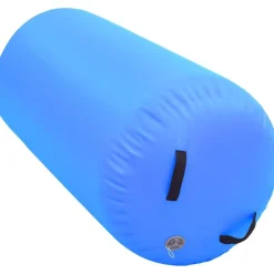 Täytettävä voimistelurulla pumpulla 120x75 cm PVC sininen
