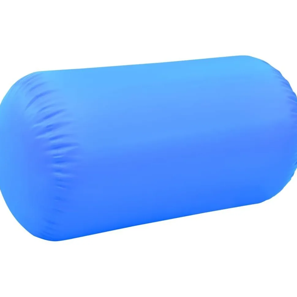 Täytettävä voimistelurulla pumpulla 120x75 cm PVC sininen