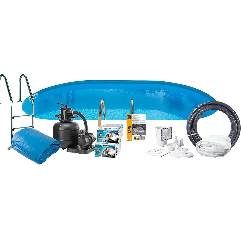 Uima-allaspaketti Swim & Fun Basic InGround 150 600 x 320 cm upotettava