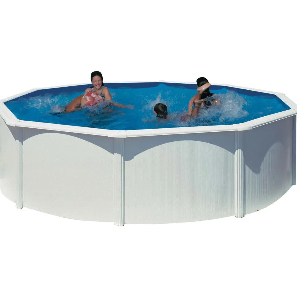 Uima-allaspaketti Swim & Fun 132 pyöreä Ø460 cm valkoinen