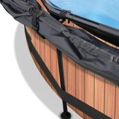 Uima-allassetti Exit Timber ø244cm 12V puukuvio sis. katos