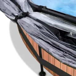 Uima-allassetti Exit Timber 12v pyöreä puukuvio sis. kupu eri kokoja