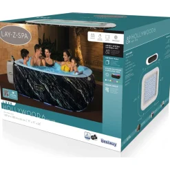 Ulkoporeallas Bestway Lay-Z-Spa Hollywood Luxe Airjet, 6 hlöä, 140 suutinta